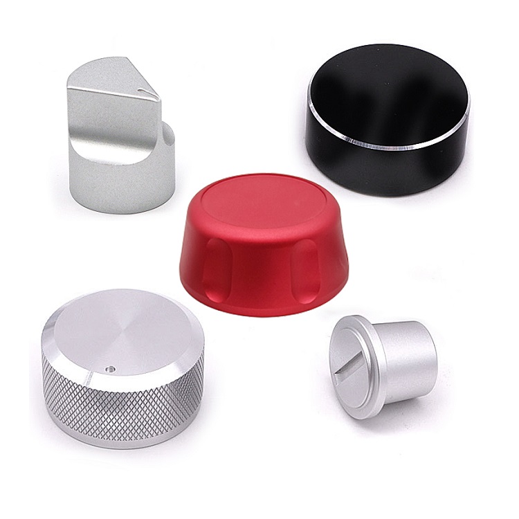 CNC Knurled Potentiometer Knob Cap