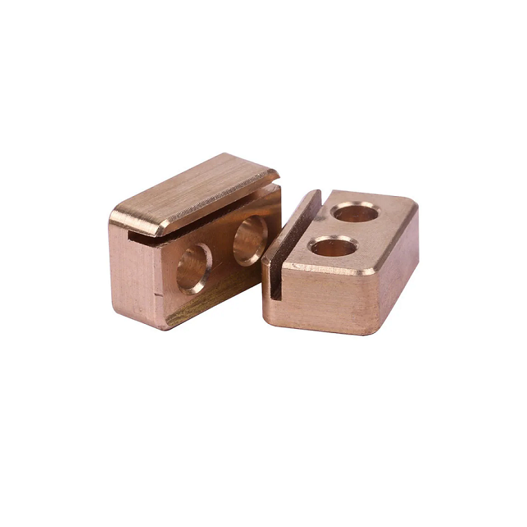 CNC Machining T2 Purple Copper Connector Parts