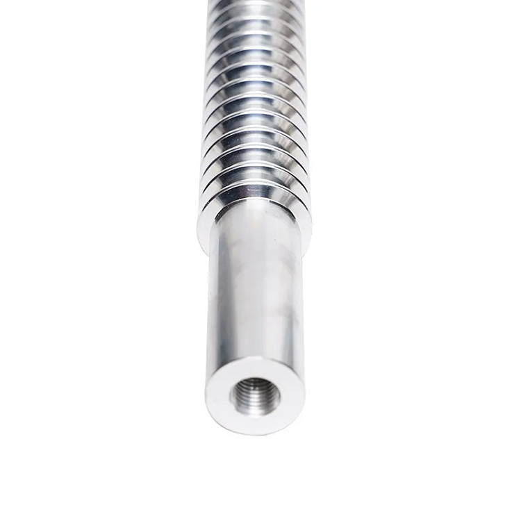 CNC Lathe Machining Threaded Rod